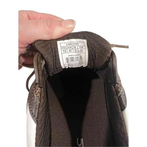 Etonic Men’s Golf Shoes White & Brown Saddle Style -  Size 13 - Picture 6 of 11